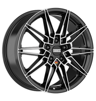 Fondmetal Thoe 8x19 ET45 5x120 72,5 glossy black machined