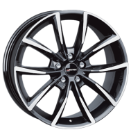 Autec Astana 7x17 ET40 5x114,3 66,1 schwarz poliert