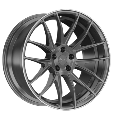 Breyton Race GTX 8,5x20 ET30 5x112 66,5 matt gun with polished lip