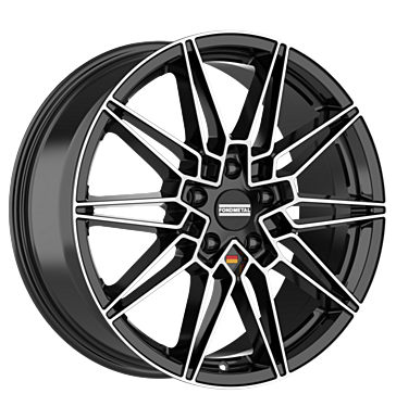 Fondmetal Thoe 9x20 ET42 5x120 72,5 glossy black machined