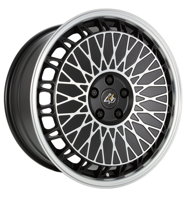 Eta Beta EB40 8,5x19 ET50 5x112 78,1 matt black face + lip