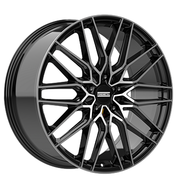 Fondmetal Cratos 11x21 ET37 5x120 74,1 glossy black machined