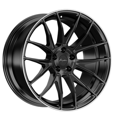 Breyton Race GTX 9x21 ET30 5x112 66,5 matt black with polished lip