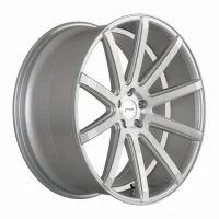 CORSPEED DEVILLE 10,5x20 / 5x112 ET15 Silver-brushed-Surface/ undercut Color Trim weiß mit Spurplatte 5055668