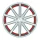 CORSPEED DEVILLE 10,5x22 / 5x112 ET25 Silver-brushed-Surface/ undercut Color Trim rot mit Spurplatte BCF22024