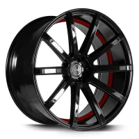 CORSPEED Deville 11,0x23 / 5x112 ET40 Higloss-Black/ undercut Color Trim rot