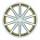 CORSPEED DEVILLE 9x20 / 5x108 ET35 Silver-brushed-Surface/ undercut Color Trim gelb mit Spurplatte S22462