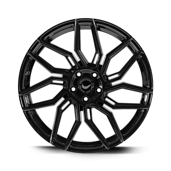 BARRACUDA DRAGOON 8.5x19 / 5x112 ET33 Higloss-Black mit Spurplatte BCF22029