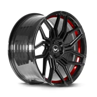 BARRACUDA DRAGOON 9x19 / 5x112 ET30 Higloss-Black undercut Trimline red mit Spurplatte BCF22029