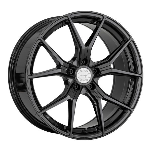 BARRACUDA INFERNO 8,5x19 / 5x112 ET40 Glossy Black mit Spurplatte BCF22028