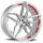 CORSPEED KHARMA 8.5x19 / 5x112 ET43 Silver-brushed-Surface undercut Trimline red mit Spurplatte BCF22029