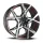 BARRACUDA Project X 10.0x22 / 5x108 ET40 Black brushed Surface undercut Trimline red