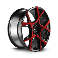 BARRACUDA Project X 10.0x22 / 5x108 ET40 Gloss black Flashred