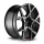 BARRACUDA Project X 10.0x22 / 5x114,3 ET40 Black brushed Surface undercut Trimline red