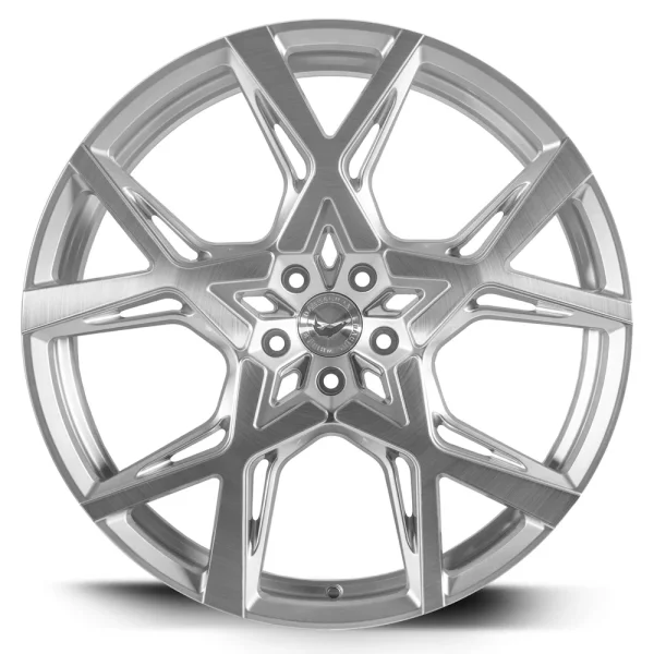 BARRACUDA Project X 10.0x22 / 5x112 ET30 Silver-brushed-Surface mit Spurplatte BCF22024
