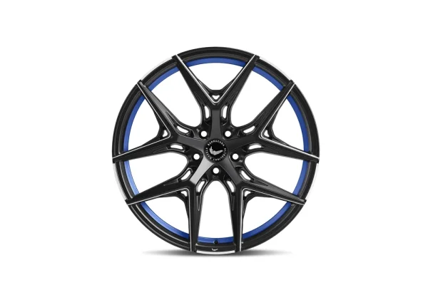 BARRACUDA RAZZER 10,5x21 5x112 ET35 Mattblack undertcut Trimline blau Puresports gefräst