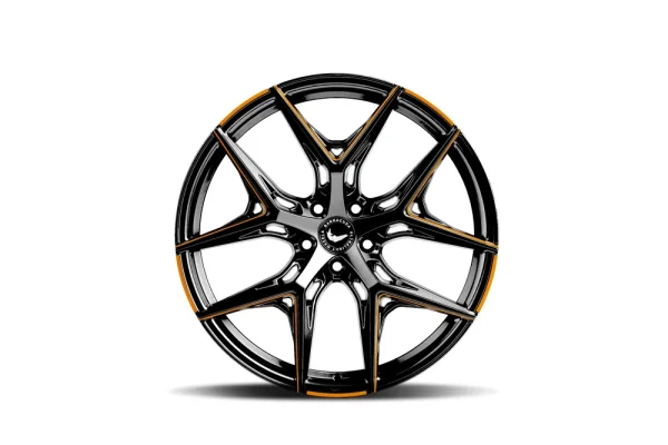 BARRACUDA RAZZER 10,5x21 5x112 ET35 Flash ORANGE Puresports gefräst