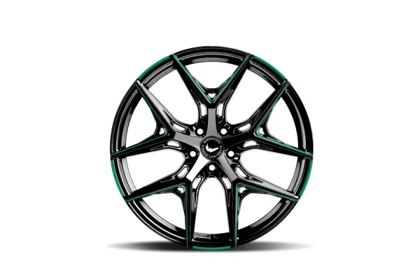BARRACUDA RAZZER 8,5x20 5x114,3 ET40 Flash GREEN Puresports gefräst
