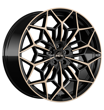 Antera A105 9,5x22 ET35 5x108 63,4 Piano Black Champagne