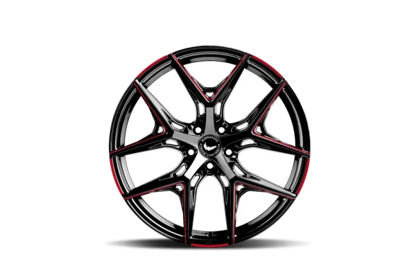 BARRACUDA RAZZER 8,5x19 5x114,3 ET43 Flash RED Puresports gefräst