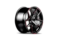 BARRACUDA RAZZER 9,5x21 5x108 ET37 Flash RED Puresports gefräst