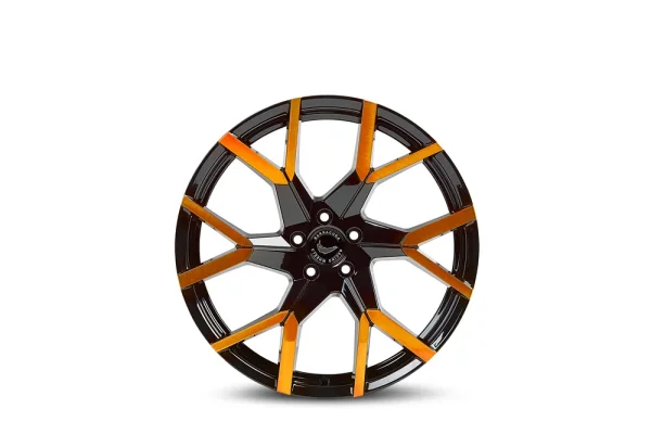 BARRACUDA TZUNAMEE EVO 8x18 /5x100 ET43 Black gloss Flashorange