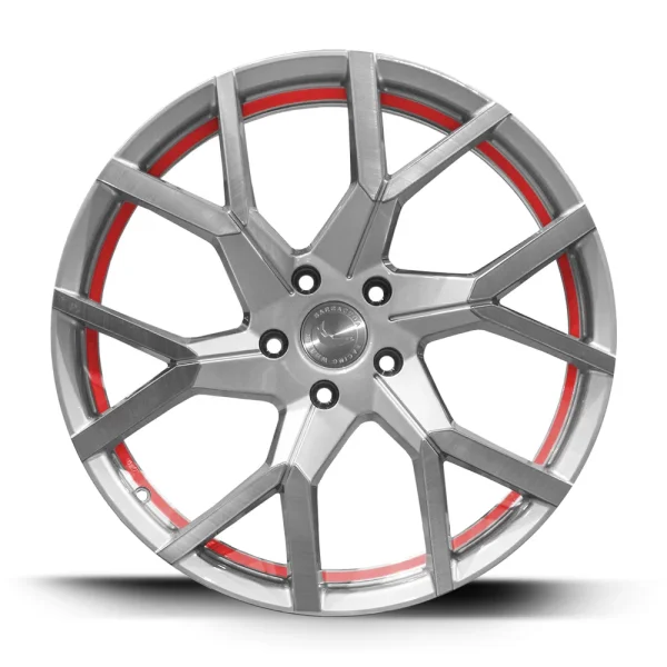 BARRACUDA TZUNAMEE EVO 8,5x19 /5x120 ET40 Silver brushed undercut Trimline red