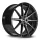 BARRACUDA PROJECT 2.0 10,5x22 / 5x112 ET30 Higloss-Black brushed Surface mit Spurplatte BCF22022