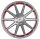 BARRACUDA PROJECT 2,0 / 8,5x19 / 5x112 ET30 silver brushed/ undercut Color Trim rot mit Spurplatte BCF22024