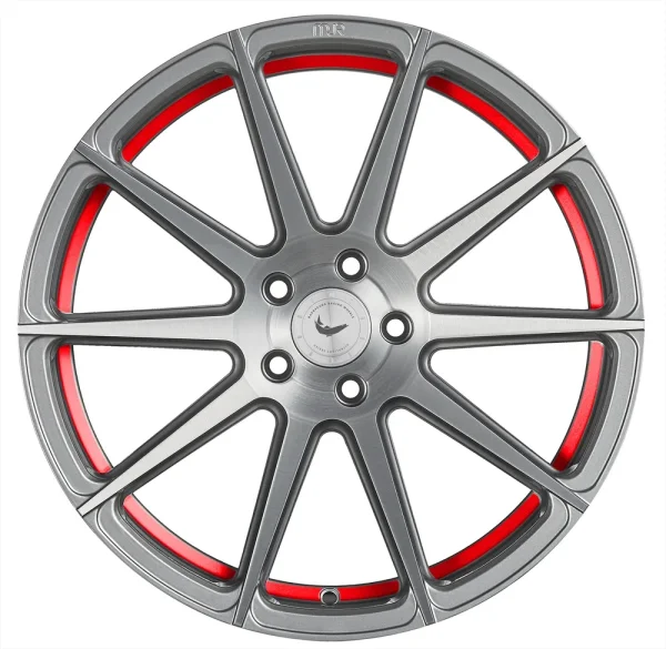 BARRACUDA PROJECT 2,0 / 9,0x20 / 5x108 ET40 silver brushed/ undercut Color Trim rot