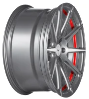 BARRACUDA PROJECT 2,0 / 9,0x20 / 5x108 ET40 silver brushed/ undercut Color Trim rot