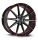 BARRACUDA PROJECT TWO 9.0x21 / 5x112 ET35 Higloss-Black brushed Surface/undercut Colour trim rot