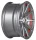 BARRACUDA PROJECT TWO 9.0x21 / 5x112 ET25 silver brushed/ undercut Color Trim rot mit Spurplatte BCF22023