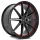 BARRACUDA PROJECT 2.0 9,5x22 / 5x108 ET40 Higloss-Black brushed Surface/undercut Colour trim rot