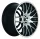BARRACUDA KARIZZMA 8,0x18 / 5x100 5x112 ET32 Mattblack-polished / Color Trim weiss