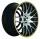 BARRACUDA KARIZZMA 8,5x19 / 5x110 5x120 ET38 Mattblack-polished / Color Trim gelb