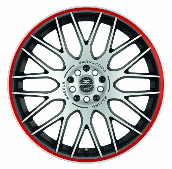 BARRACUDA KARIZZMA 8,5x19 / 5x105 115 ET40 Mattblack-polished / Color Trim rot