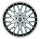 BARRACUDA KARIZZMA 8,5x19 / 5x105 115 ET40 Mattblack-polished / Color Trim weiss