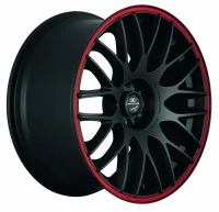 BARRACUDA KARIZZMA / 9x20 /5x112 ET42 Mattblack Puresports / Color Trim rot
