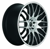 BARRACUDA KARIZZMA 9,5x19 / 5x110 5x120 ET38 Mattblack-polished / Color Trim weiss