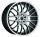 BARRACUDA KARIZZMA 9,5x19 / 5x110 5x120 ET38 Mattblack-polished / Color Trim weiss