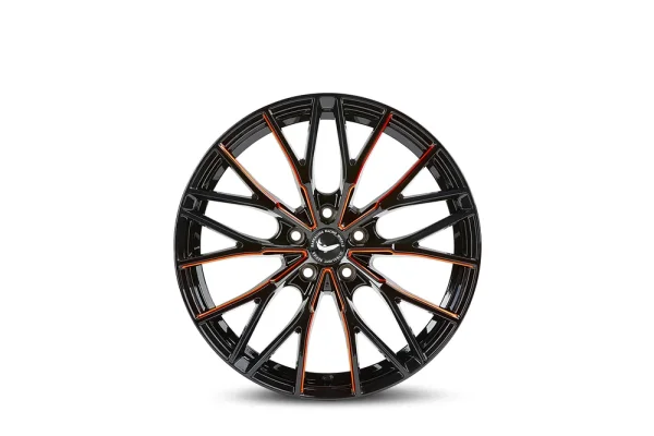 BARRACUDA PROJECT 3.0 T8 8,5x18 / 5x114,3 ET40 Black gloss Flashorange
