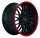 BARRACUDA VOLTEC T6 8,5x19 / 5x112 ET38 Mattblack Puresports / Color Trim rot mit Spurplatte BCF22023
