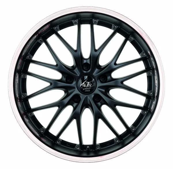 BARRACUDA VOLTEC T6 9,0x20 / 5x112 ET30 Mattblack Puresports / Color Trim weiss mit Spurplatte BCF22029