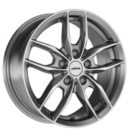 Autec Bavaris 8x18 ET54 5x112 66,6 titansilber poliert