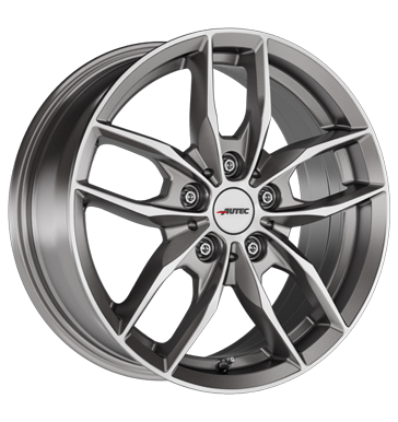 Autec Bavaris 8x19 ET57 5x112 66,6 titansilber poliert