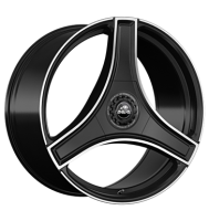 Antera A123 11,5x22 ET55 5x112 66,6 Piano Black Diamond