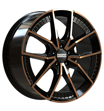 Fondmetal Elatha 8x18 ET26 5x112 66,5 glossy black bronze machined