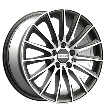 Fondmetal Aidon 9x19 ET44 5x112 66,5 glossy titanium machined