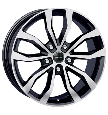 Autec Uteca 9x21 ET45 5x112 57,1 schwarz poliert